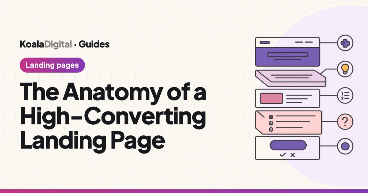The Anatomy of a High-Converting Landing Page, a guide by Koala Digital, Sydney