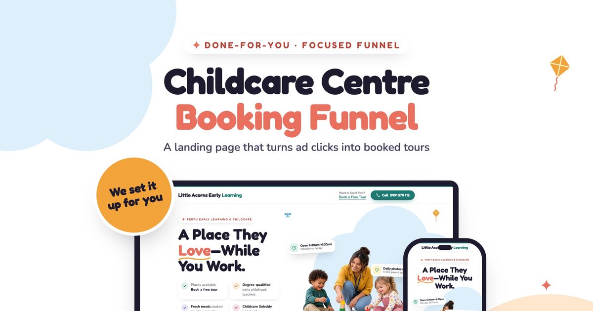 Google Ads for Childcare Centres: Turning Clicks Into Booked Tours, a guide by Koala Digital, Sydney