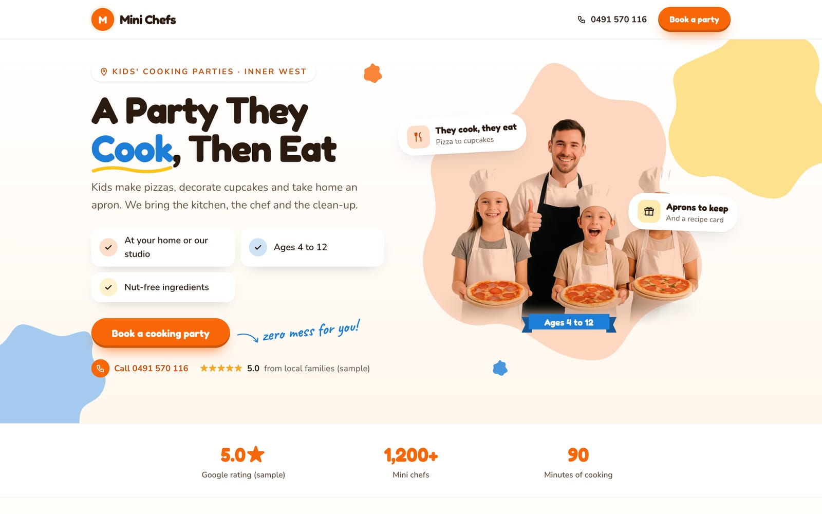 Mini Chefs Cooking Parties