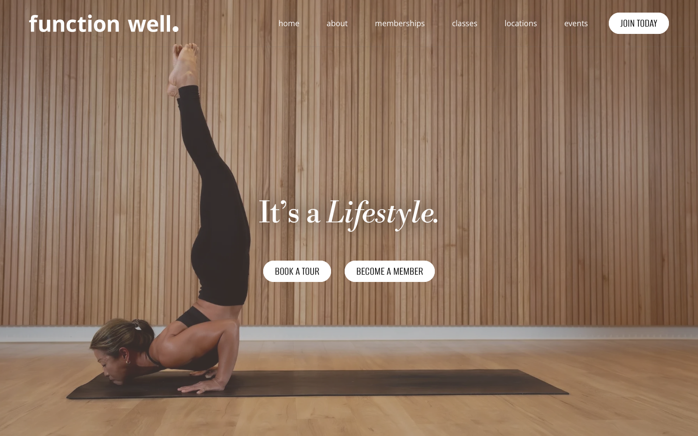 Function Well website screenshot