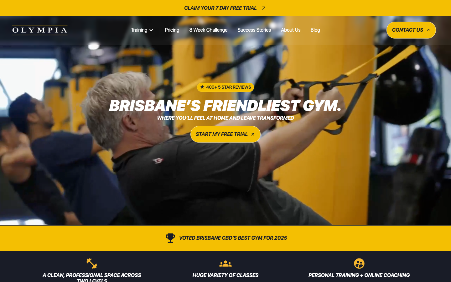 Olympia Transformations website screenshot