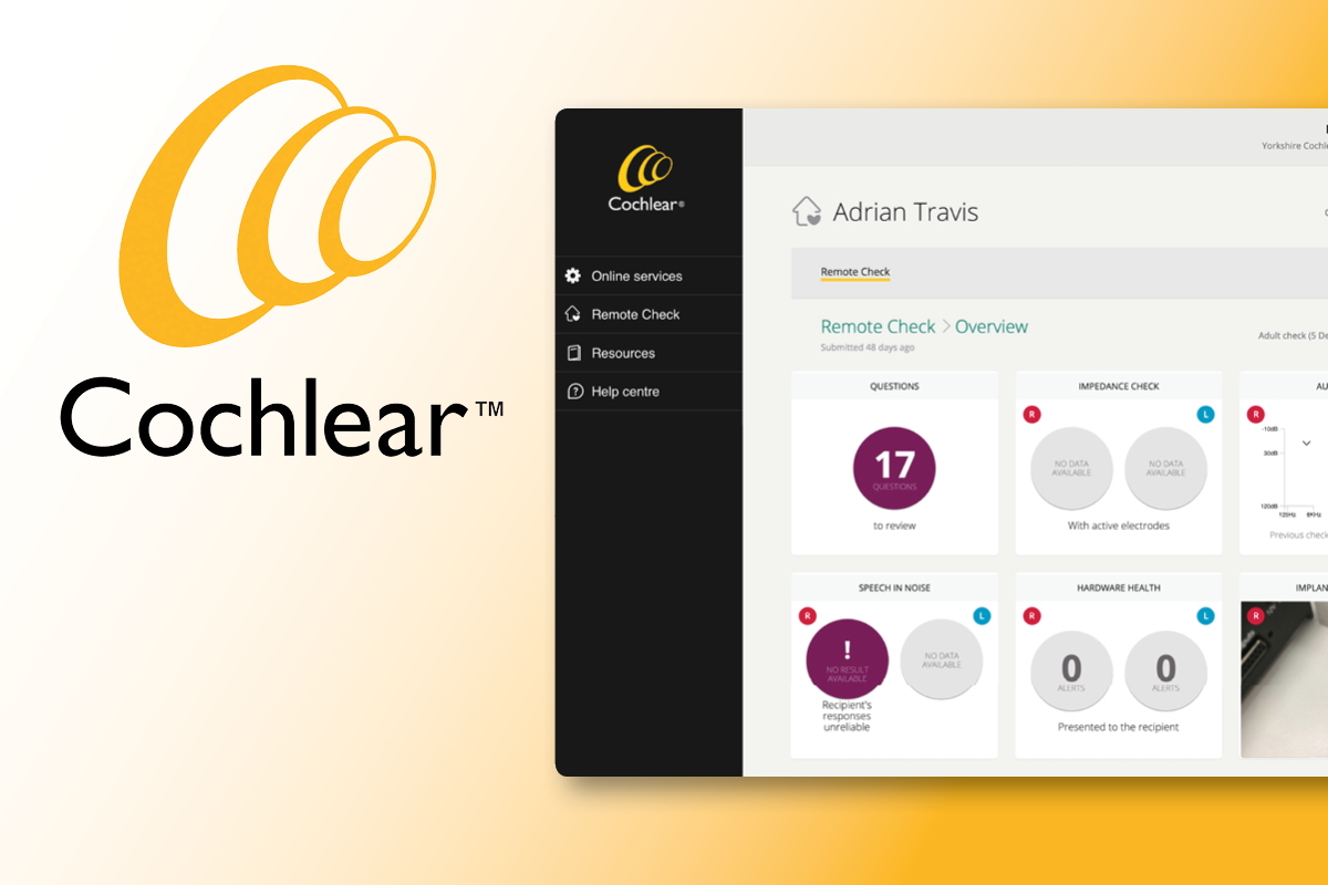 Cochlear's clinician portal: a remote check overview for a hearing-implant recipient